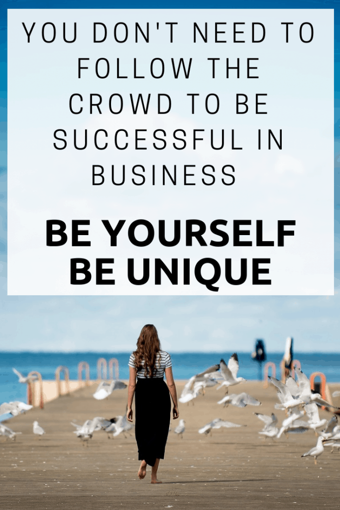 How to succeed in business - You don't need to follow the crowd to be successful in business - Be yourself, do your own thing...  #Business #success