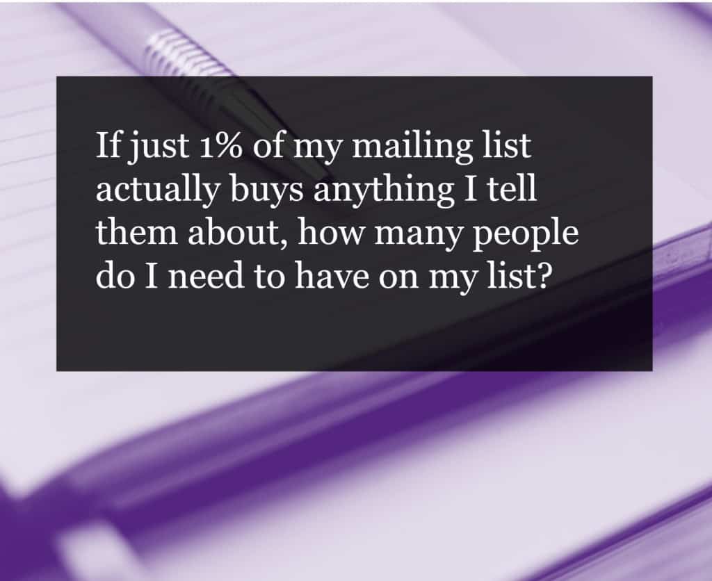 Start building your mailing list. Here's why I recommend it and some tips to help you
