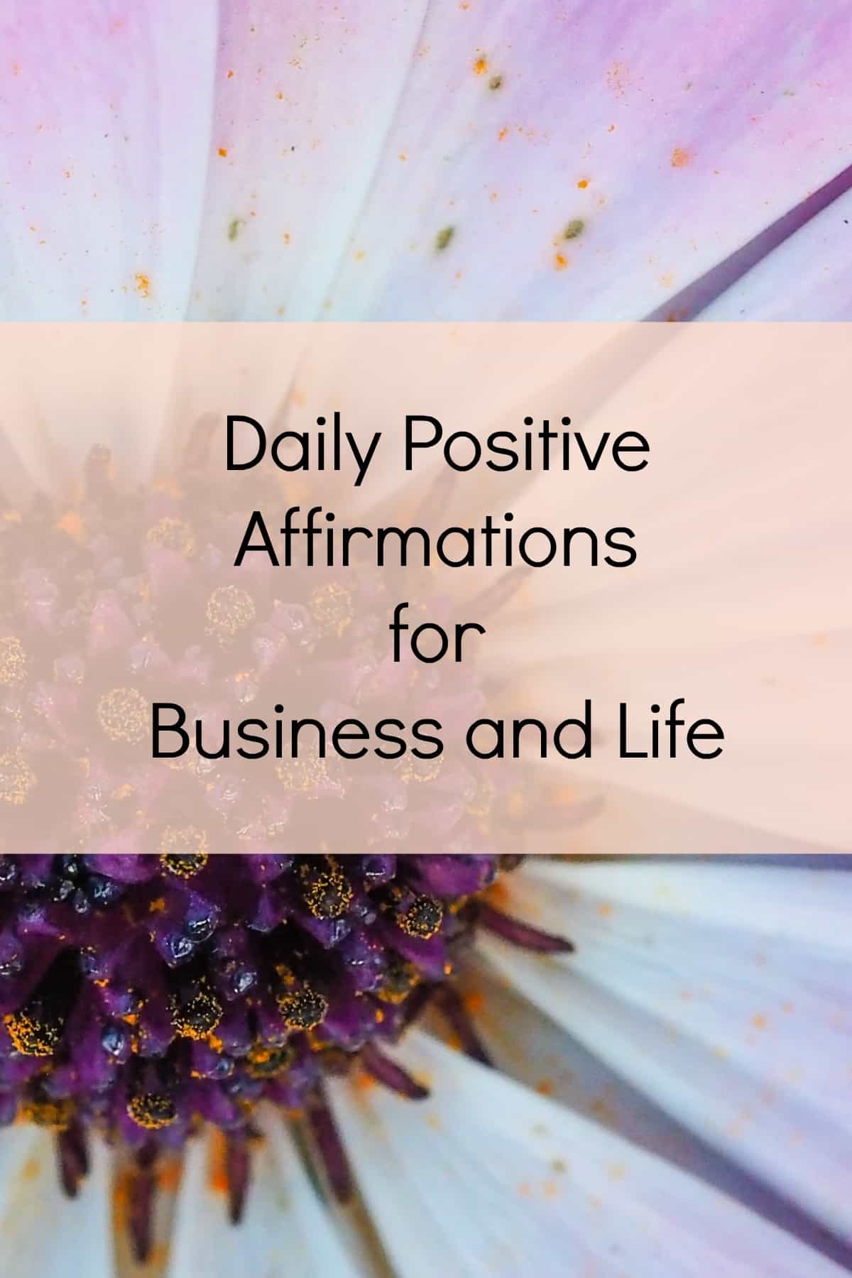 Daily Positive Affirmations for Business and Life