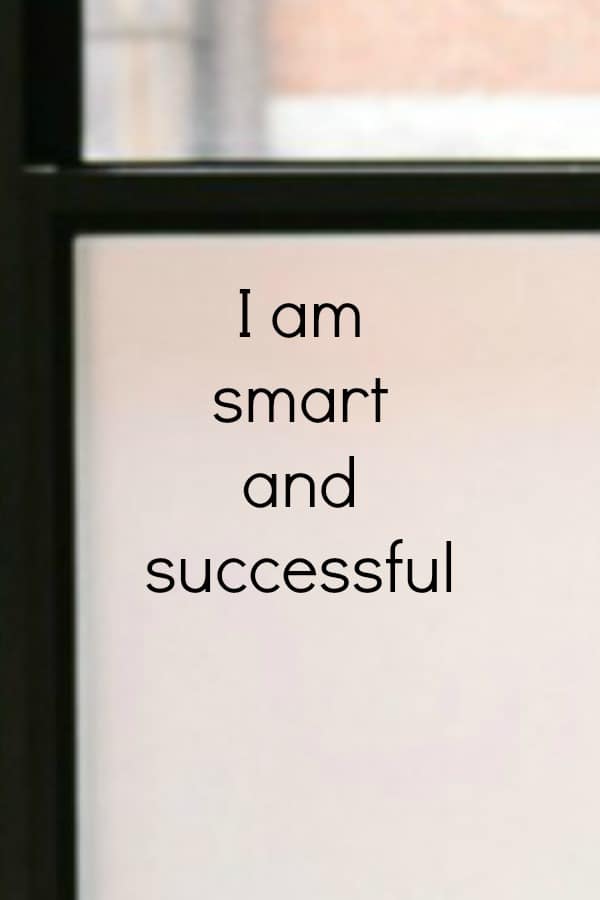 I am smart and successful affirmation