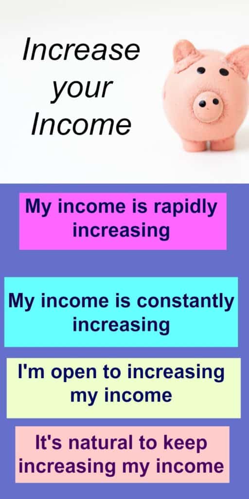 Increase your income affirmations