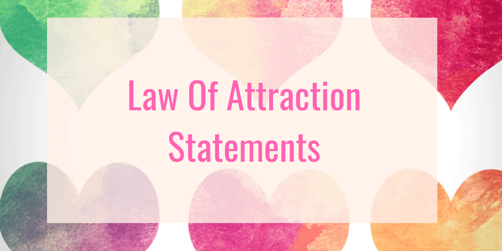 Law of attraction exercise - Attraction statements for law of attraction success #LOA #lawofattraction