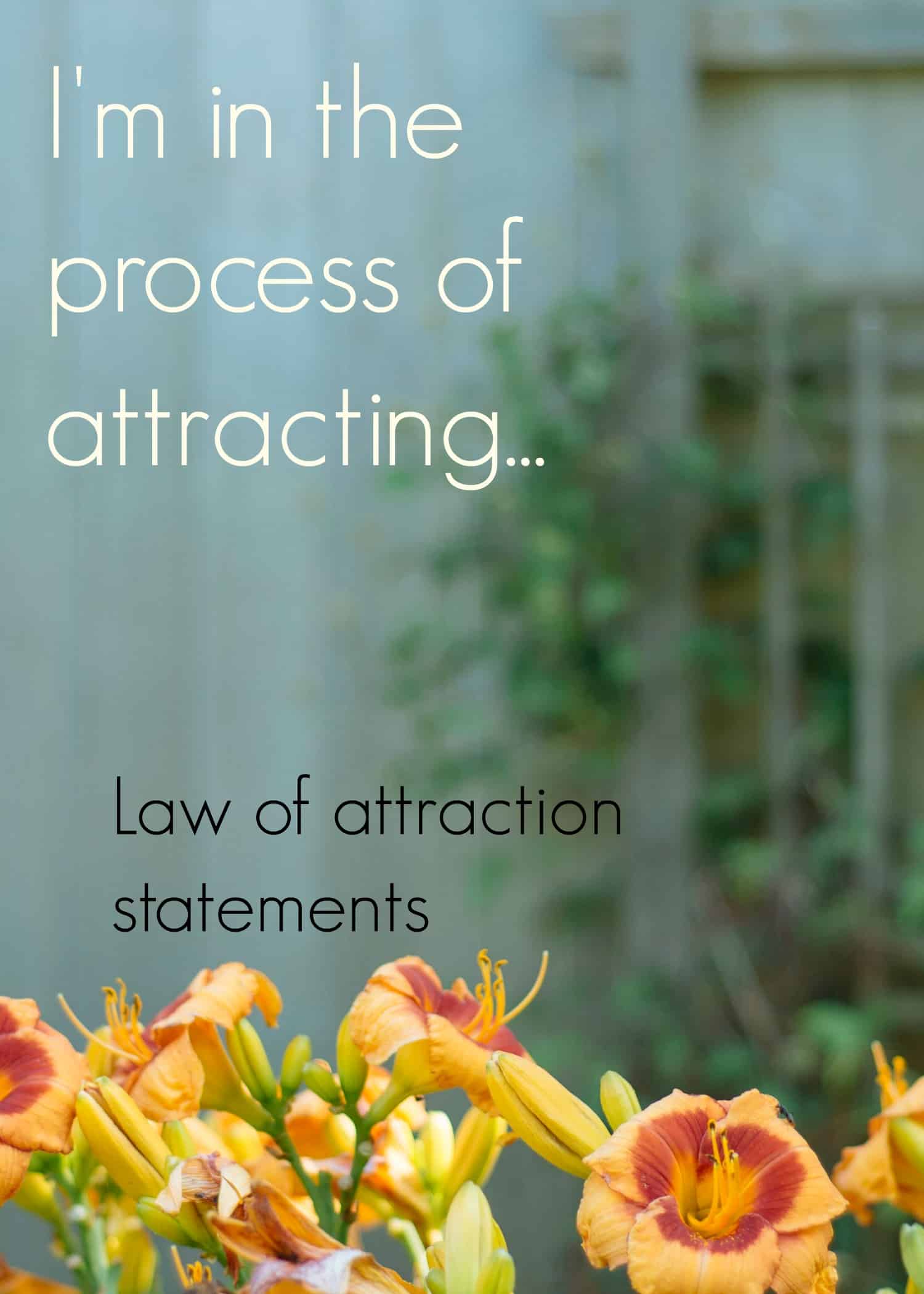 Click through for the 3 step law of attraction statement formula. A powerful alternative to affirmations specifically designed to get you attracting the things you want. #lawofattraction #LOA #Manifest 