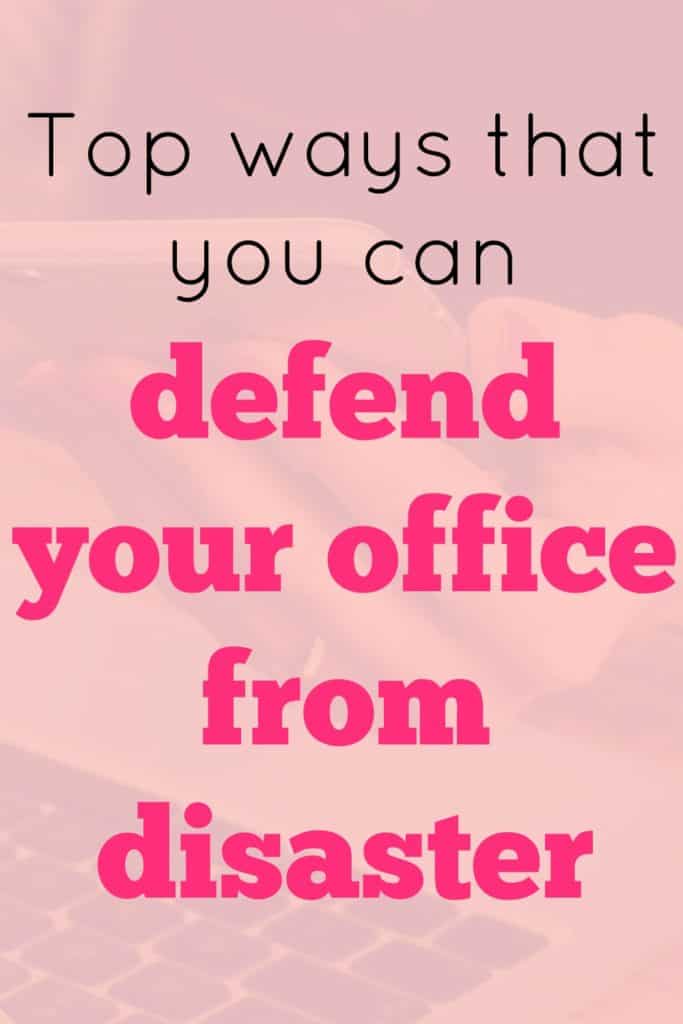 sometimes disaster will strike without warning and your business could become under threat. You could encounter a physical disaster such as a fire or a virtual one like a cyberattack. The most important thing is that you are prepared to respond regardless of what threat faces your business. Here are the top ways that you can defend your office from disaster.