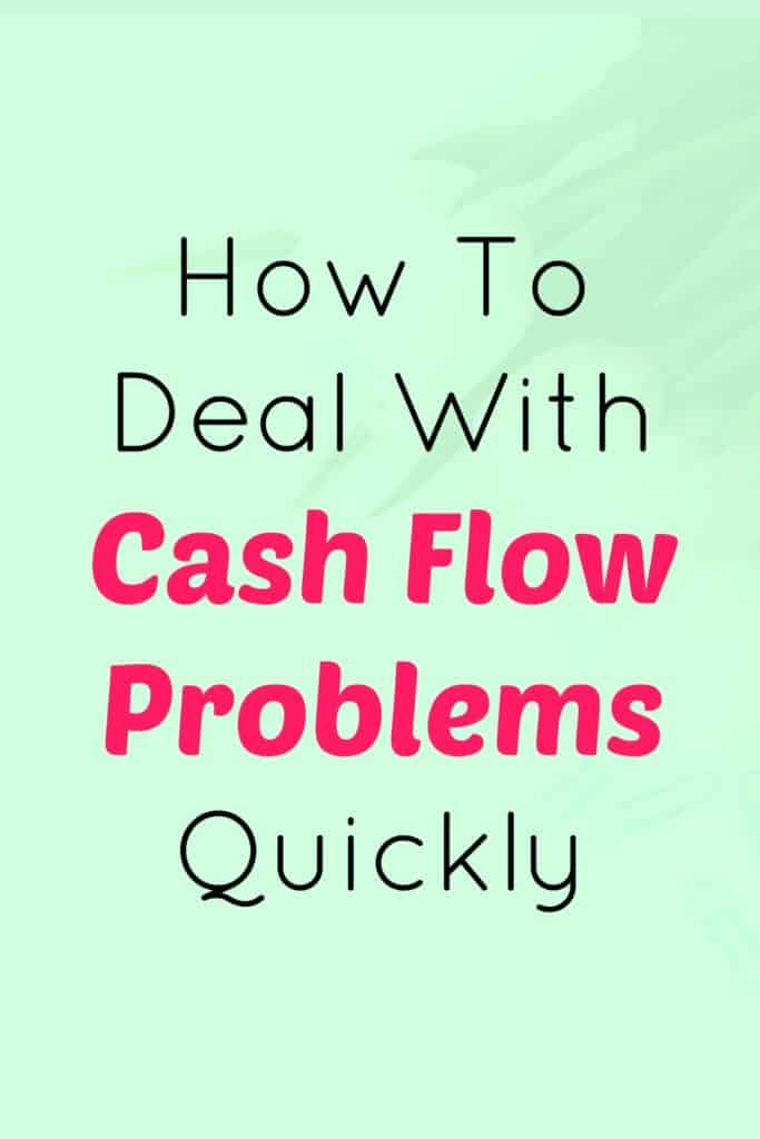 Tips to deal with cash flow problems.