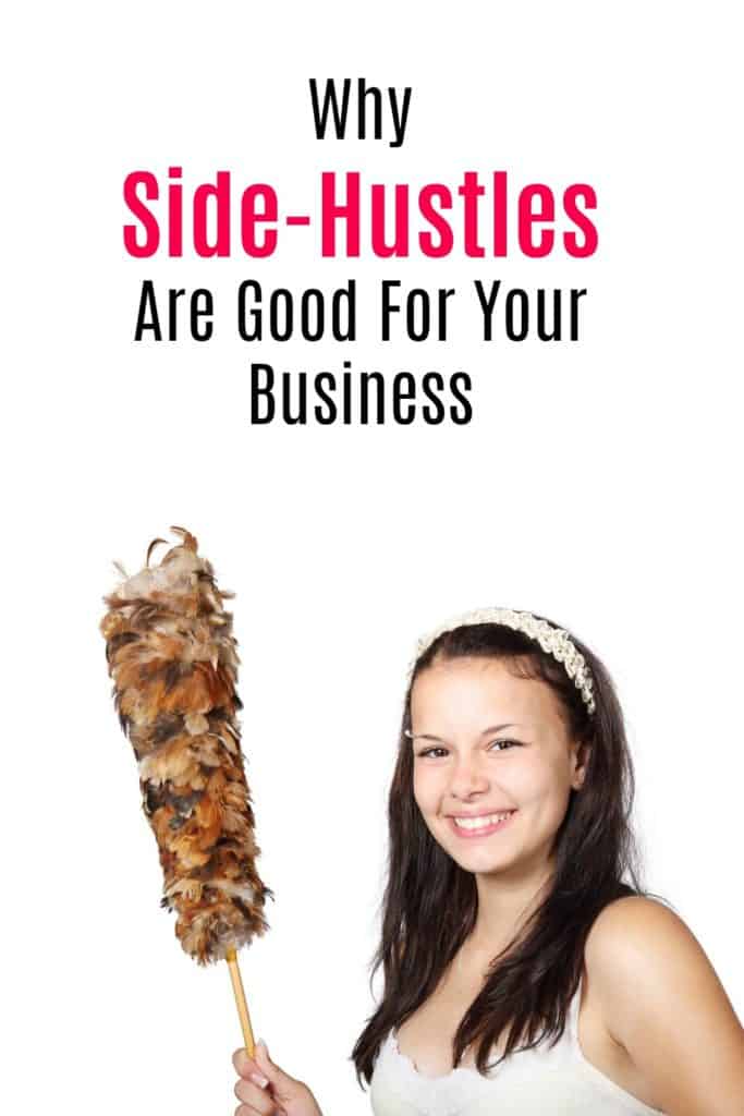 Here's why I think side hustles or side jobs are good for your business and your bank account. I talk about the negative ideas so many people have about side hustles and share my own favourites.