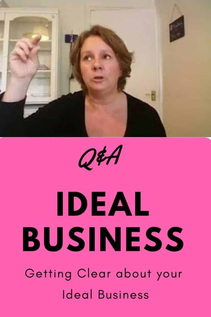 Tips for creating your ideal business. Here I'm answering some questions I've been asked about describing your ideal business. Click through for my free workbook and advice on getting clear about your ideal business, whatever that means to you personally. Using the law of attraction to manifest the business you really want.