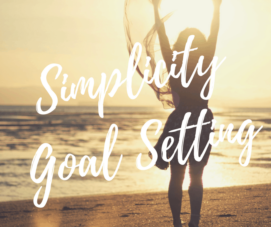Simplicity goal setting for all areas of life. 