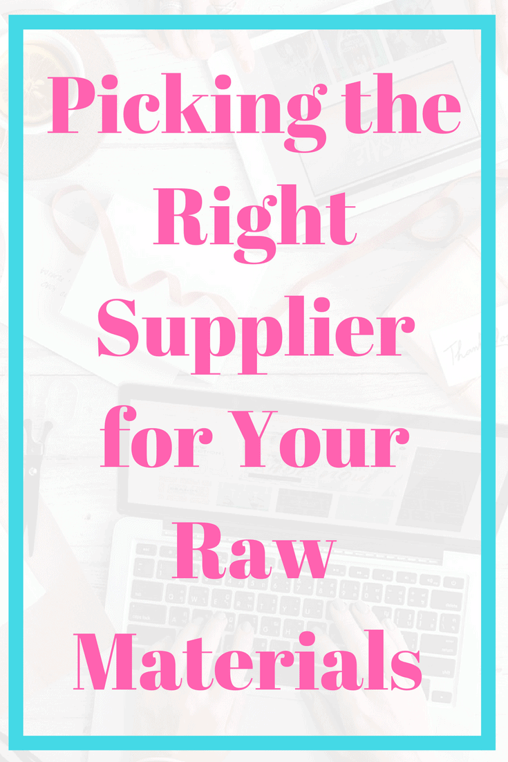 Picking the Right Supplier for Your Raw Materials