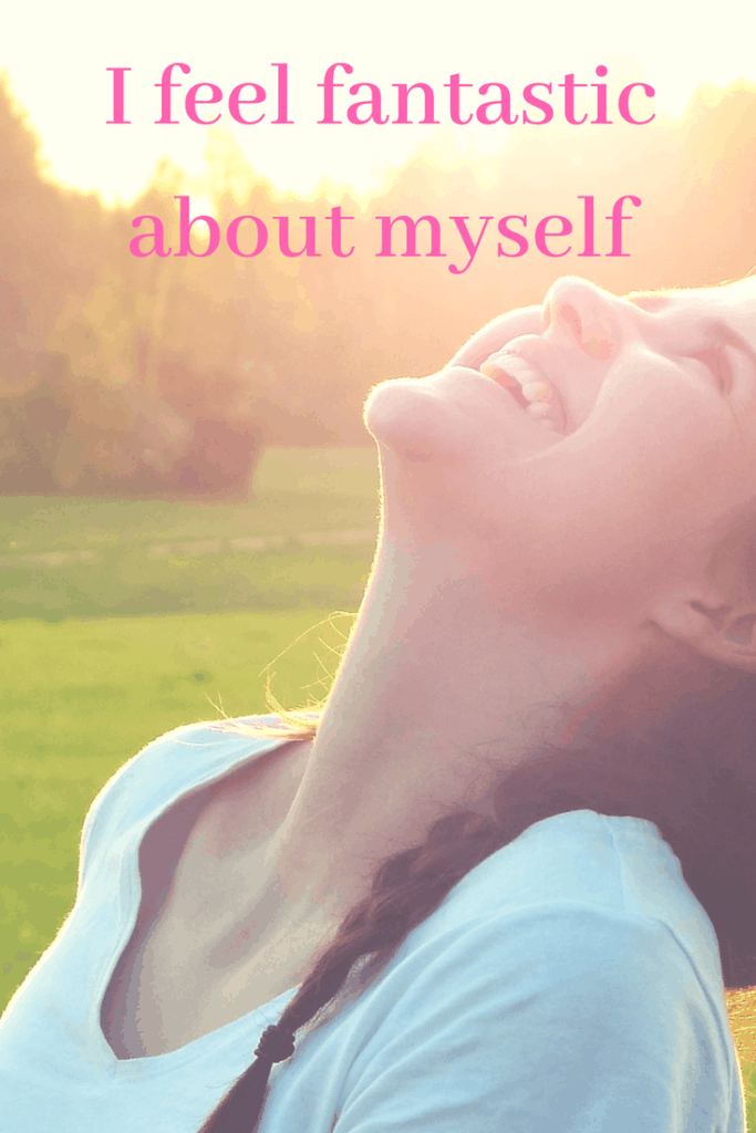 I feel fantastic about myself - Affirmation for self-esteem. Click through for more affirmations to improve your self-esteem.