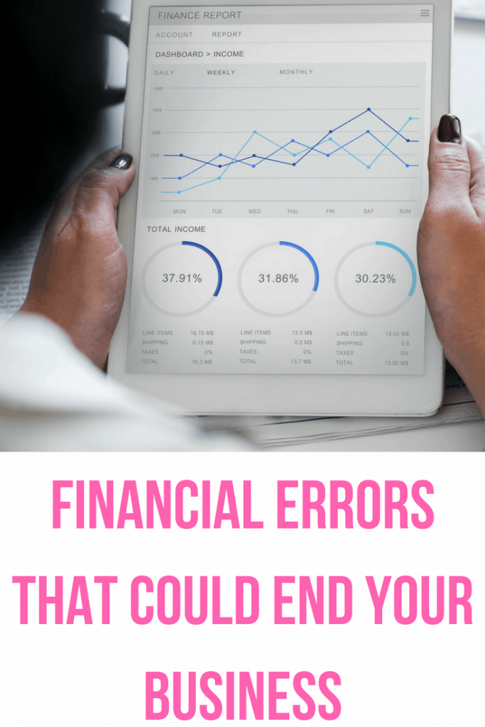 Let’s talk about some of the financial errors that could end your business - if you avoid these errors, you might just be able to make something of your venture: