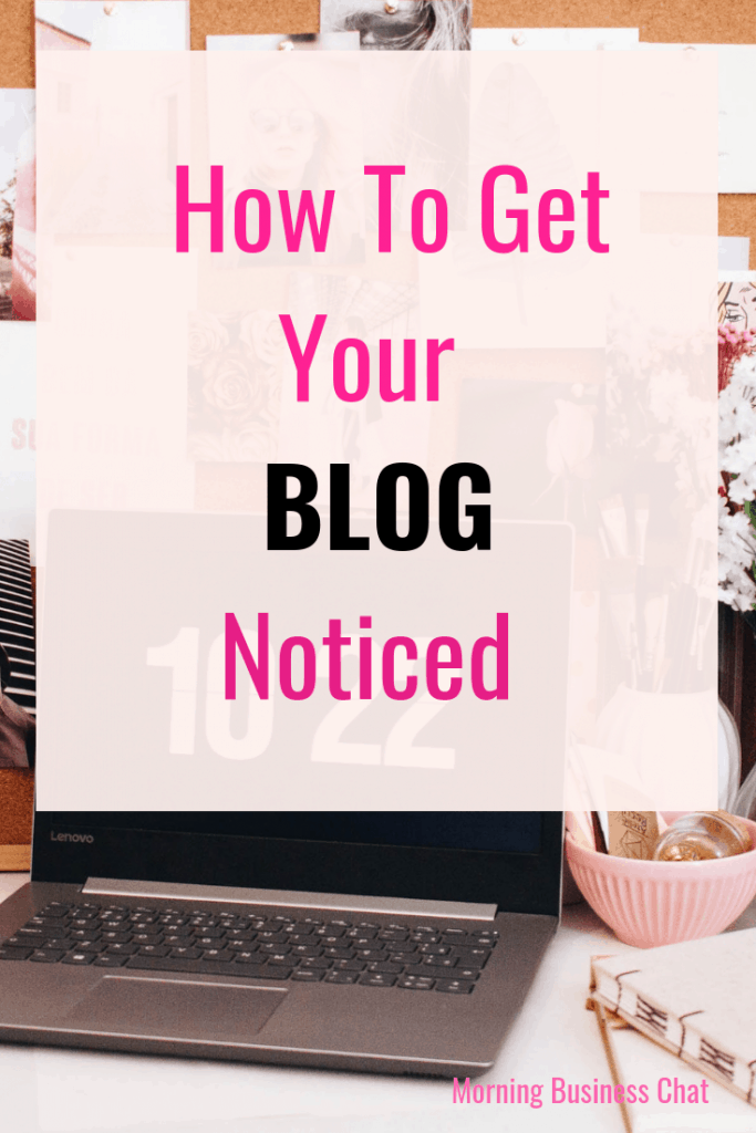 How to get your blog noticed. Background image from Ella Jardim on Unsplash