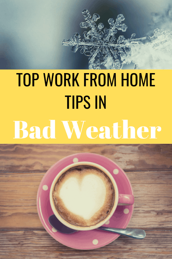 Working from Home in Harsh Weather - Top tips to help you stay warm when you work from home and the cold weather arrives.  #WorkAtHomeTips #WorkAtHome #BusinessTips #WorkFromHome
