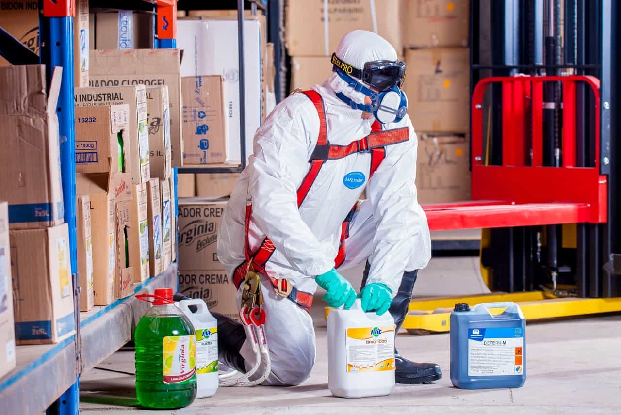 Take care of your staff when using chemicals.