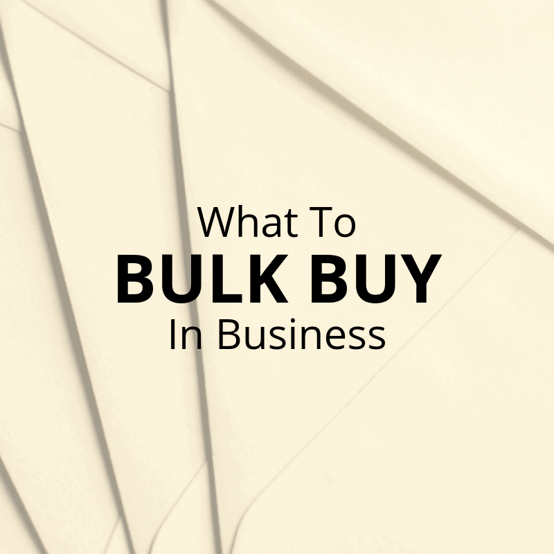 There are certain things that make sense to buy in bulk to make savings on these essentials. Here are some examples of the types of things where significant cost cuts can be made.