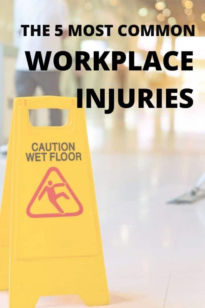 Most common workplace injuries.