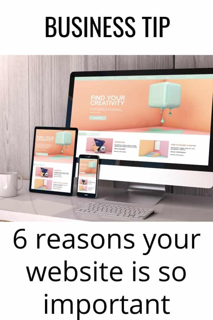Having a good website for your business is so important these days.  Here are 6 reasons why.