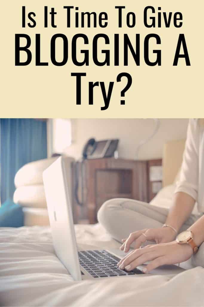 If you enjoy writing, then why not give blogging a try?