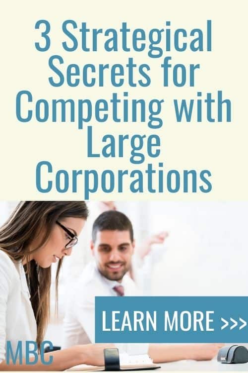 3 Strategical Secrets for Competing with Large Corporations