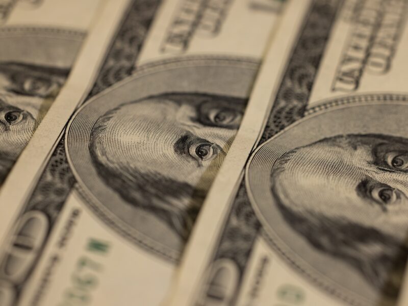 a close up of a bunch of money
